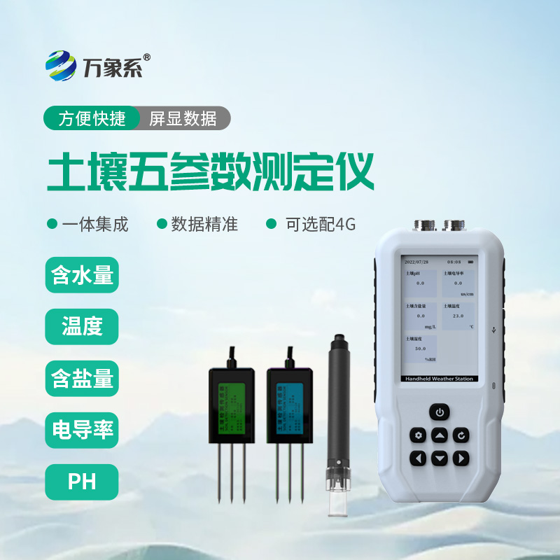 土壤溫濕度電導(dǎo)率含鹽量PH測(cè)定儀：讓農(nóng)民懂土更懂莊稼